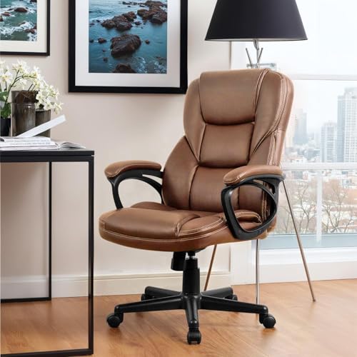 Black PU Leather High Back Adjustable Swivel Office Chair O8202
