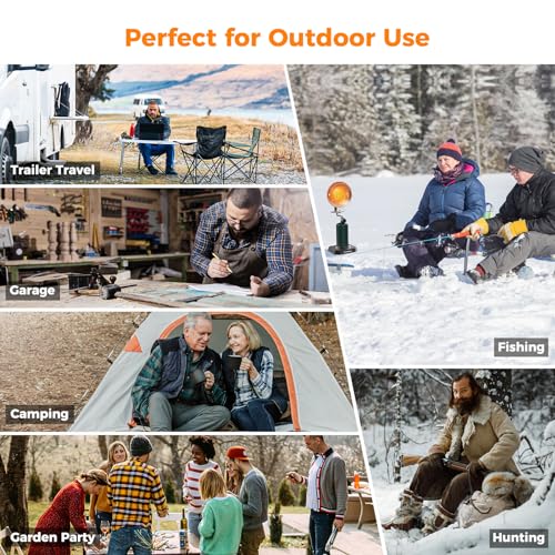 Portable Propane Heater, 15,000 BTU Outdoor Gas Heater with Framed Handle J2935