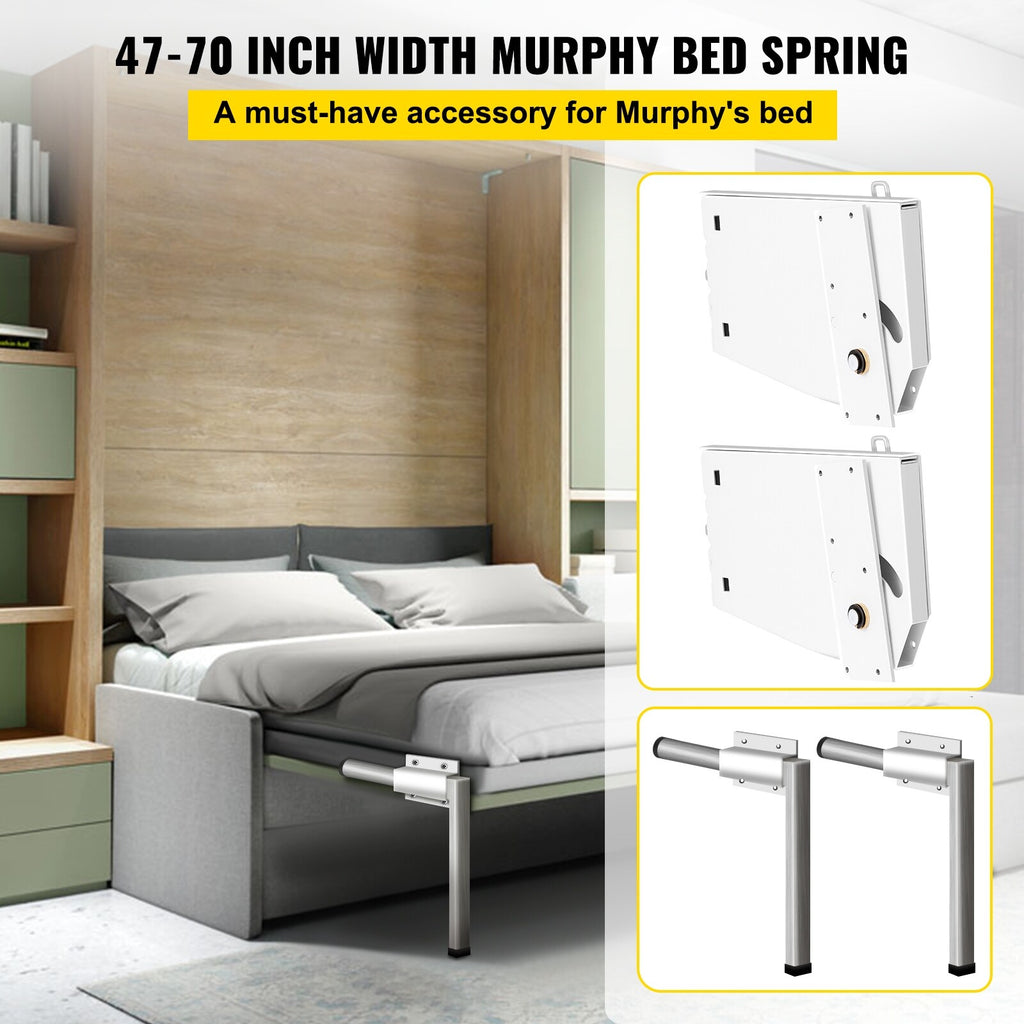 White Queen Size Murphy Wall Bed Hardware Kit Springs Mechanism K63284