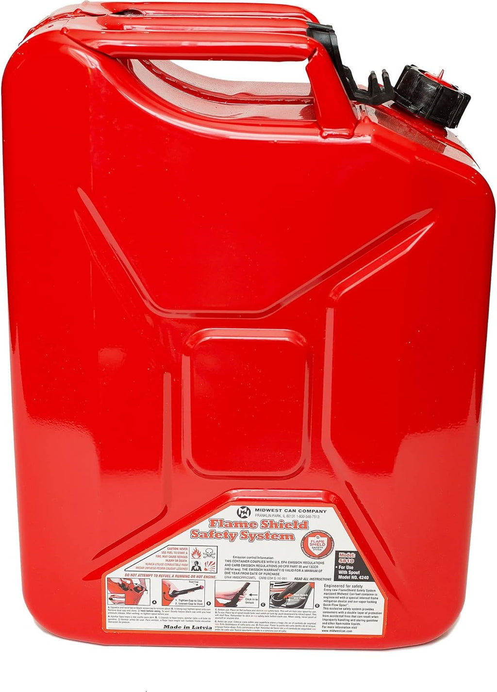 5-Gal Metal Gas Can (4 Pack) H97397