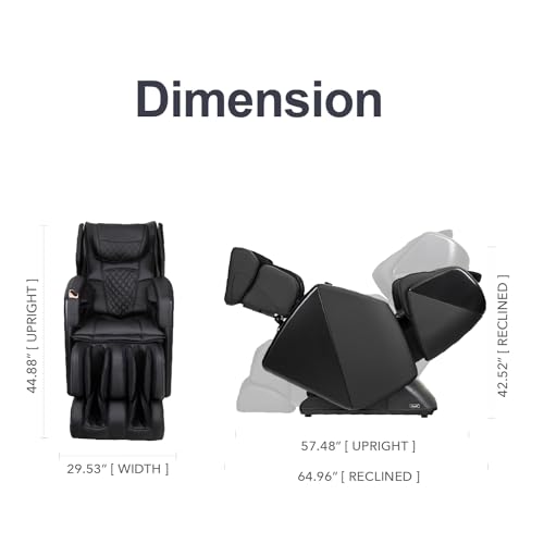 Brown Massage Chair with Zero Gravity Reclining T31247