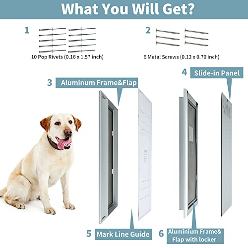 Heavy Duty Aluminum Insulated Dog Door Z58798
