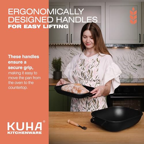 Black Heavy Duty Cast Iron Bread Pan with Lid S960267