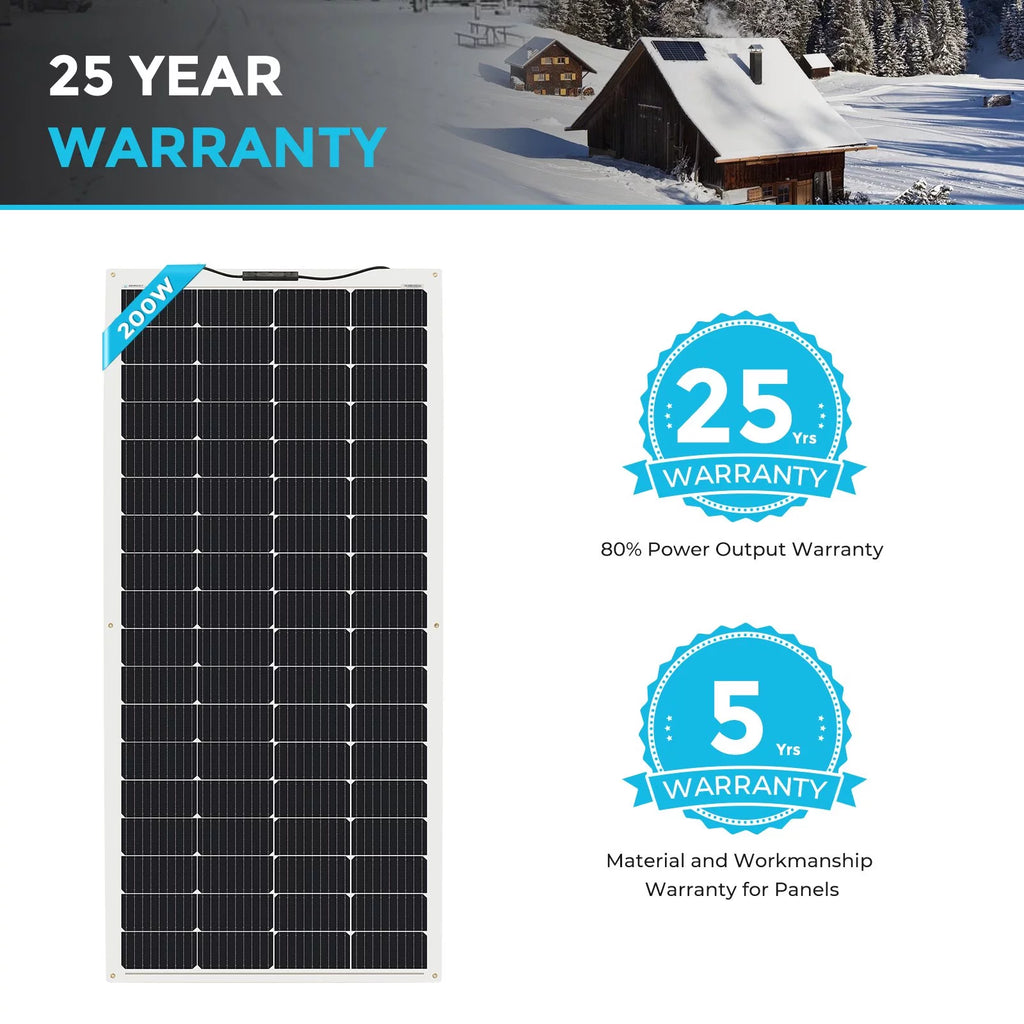 200 Watt 12 Volt Flexible Monocrystalline Solar Panel B67323