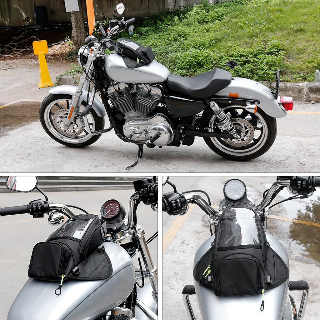 Black Waterproof Magnetic Motorcycle Tank Bag B3591