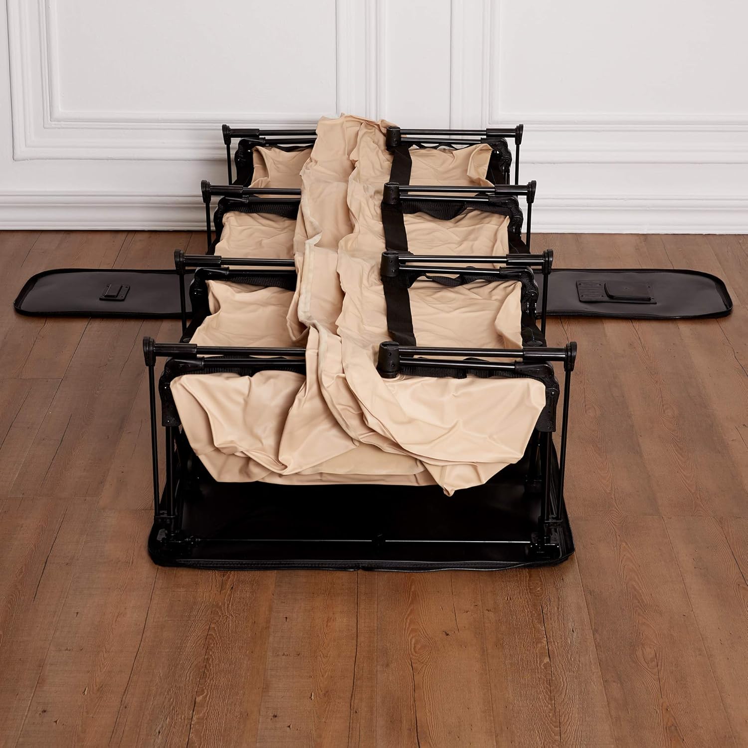 Queen Size Self Inflatable Air Mattress with Frame & Rolling Case N3754