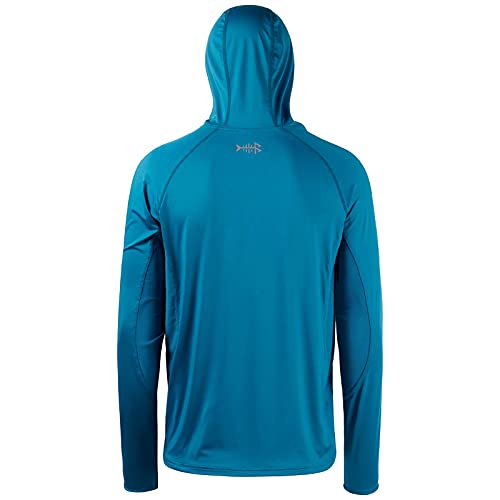 UPF 50+ Long Sleeve Fishing Shirt with Mask UV Neck Gaiter Hoodie U8389