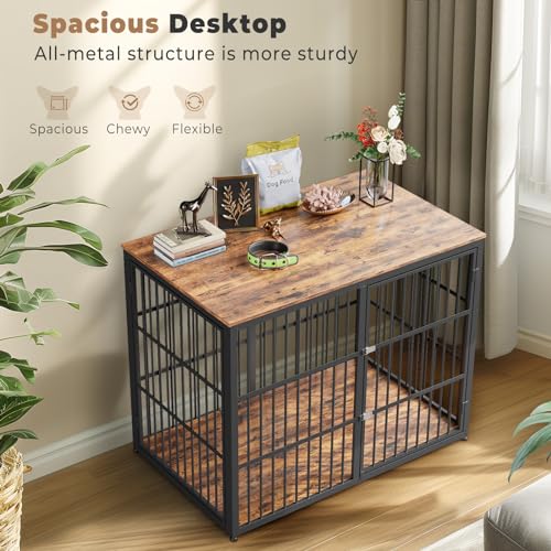 XL Wooden Dog Crate with 3 Doors B829145