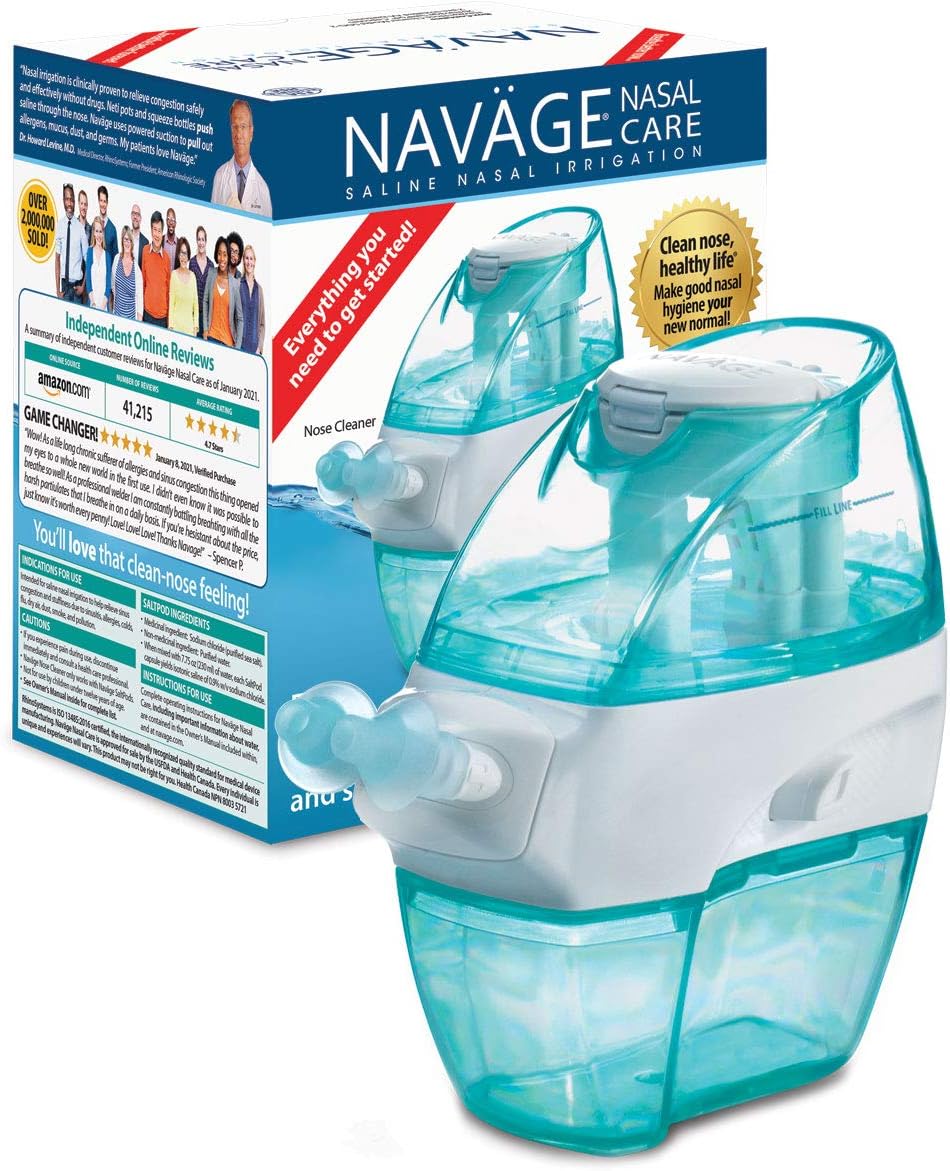 Nasal Care Bundle with Nose Cleaner, 20 SaltPods, SaltPod Cube, and Eucalyptus 2-Pack Sampler T8842