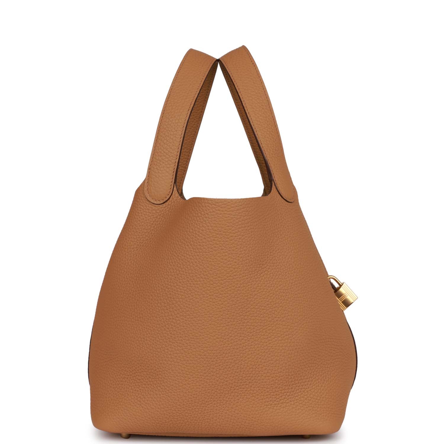 Biscuit Clemence Gold Hardware Bag B127688
