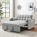 Gray Velvet Convertible Sleeper Sofa Bed D10364