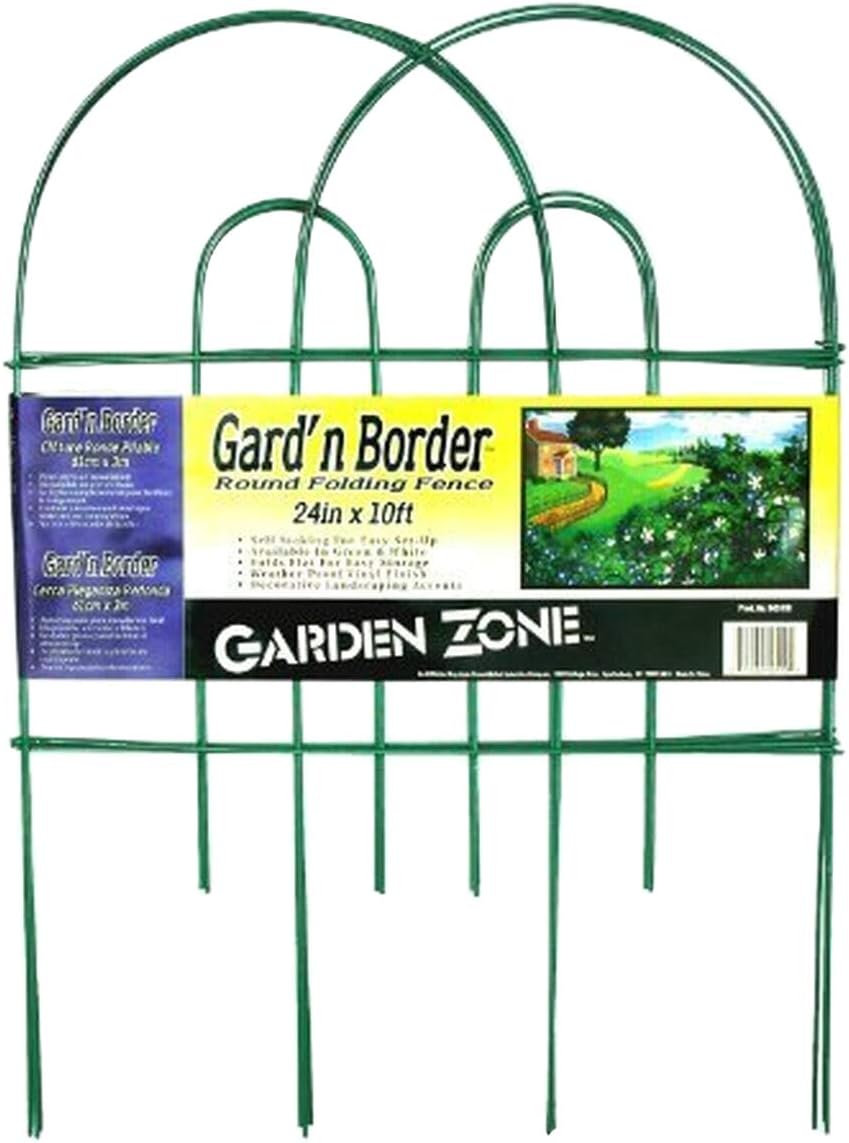 Green 24-Inch x 10-Feet Round Folding Fence F2057