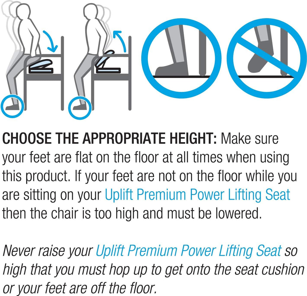 Navy Blue Portable Electric Lifting Seat I3033