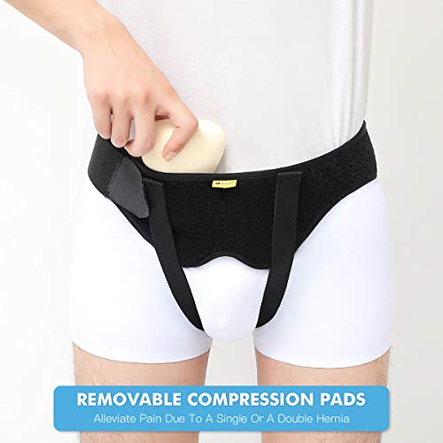 Hernia Belt Truss with 2 Removable Compression Pads (Small) N209154