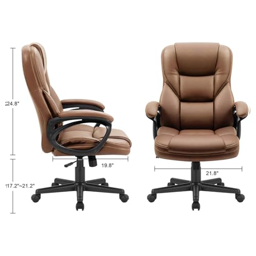 Black PU Leather High Back Adjustable Swivel Office Chair O8202