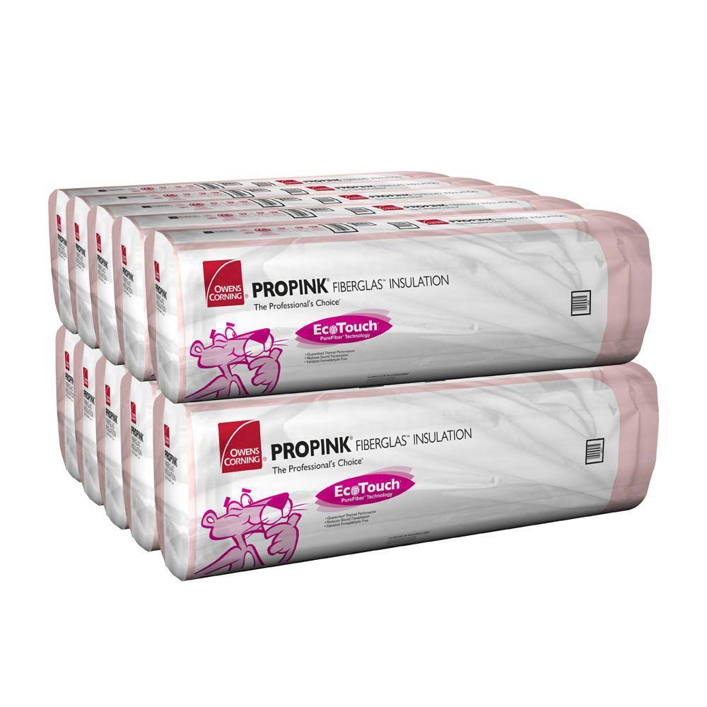 R-30 Unfaced Fiberglass Insulation Batt 15-1/2 in. x 48 in. 10-Bags B433307