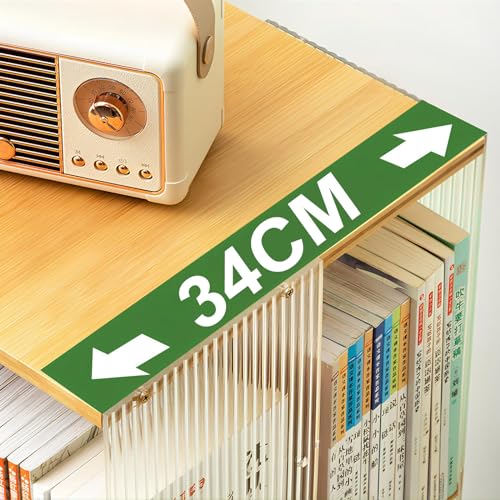 360° Rotating Acrylic Bookshelf Tower, 4layer W526