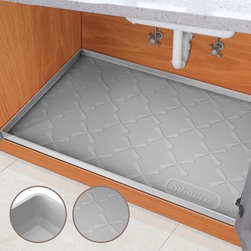 25" x 22" Silicone Cabinet Liner with Raised Edge X683