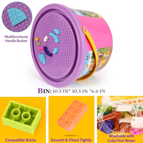 1140 Pieces Coffee Shop Building Blocks Set with Storage Box Q221426