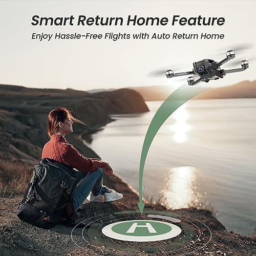 HS720E 4K Camera Drone with 2 Batteries, 46 Min Flight Time, Brushless Motor, GPS H2082
