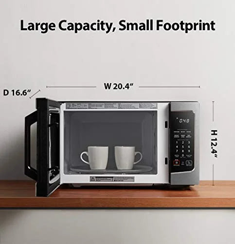 Smart Countertop Microwave Oven, 1100W, 1.3 Cu.ft, Stainless Steel T8166