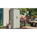 Light Taupe Finish 22 Cu. ft. Vertical Resin Storage Shed B834