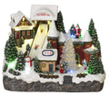 Animated Christmas Winter Ski Village F76310