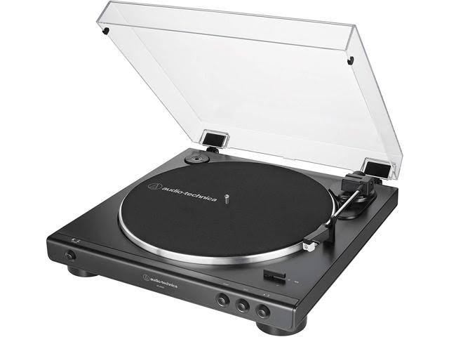 Black Fully Automatic Belt-Drive Stereo Turntable T4278
