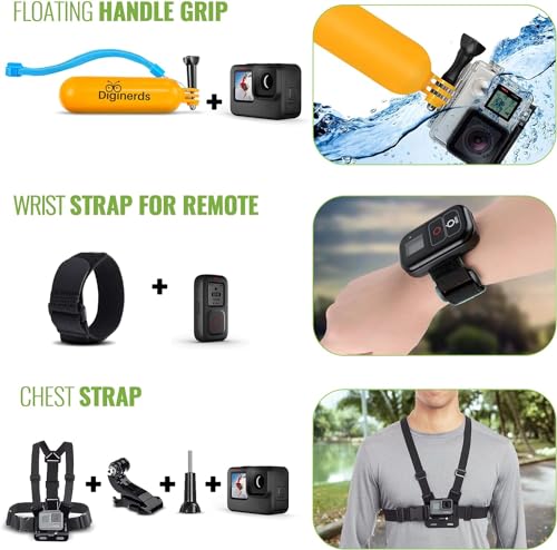 64GB Action Camera with 50 Piece Accessory Kit L47110