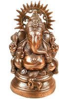 Lord Ganesha Statue Metal 15 Inch Bronze H766