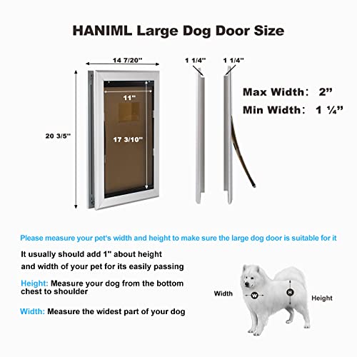 Heavy Duty Aluminum Insulated Dog Door Z58798