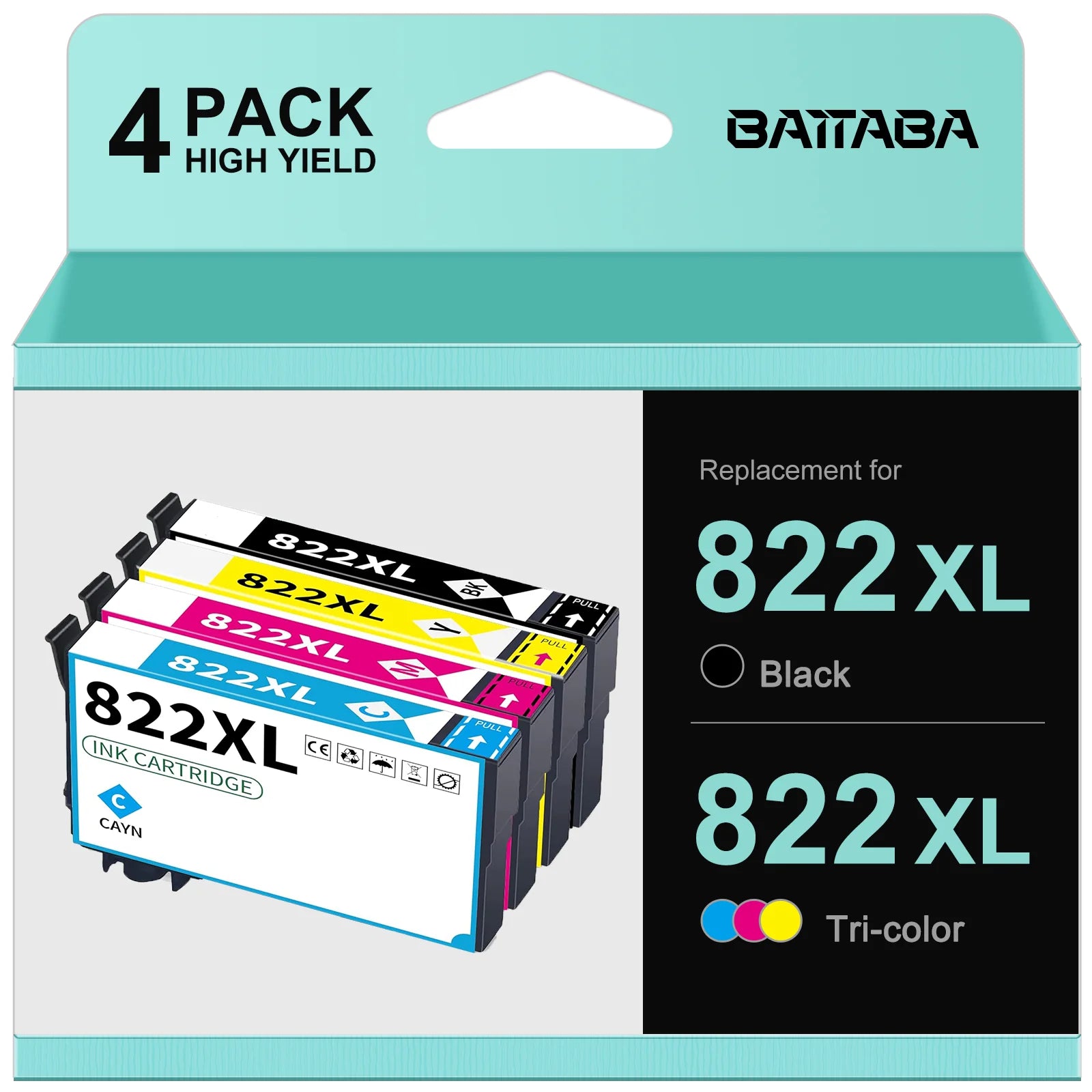 Black Cyan Yellow Magenta 4-Pack Ink Cartridge V661