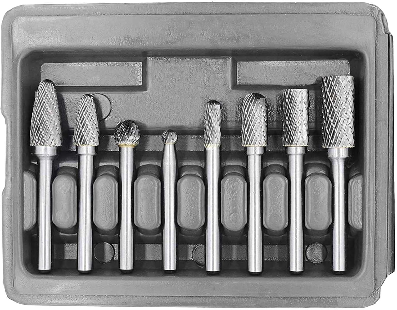 8Pcs Tungsten Double Cut Rotary File Set D33798
