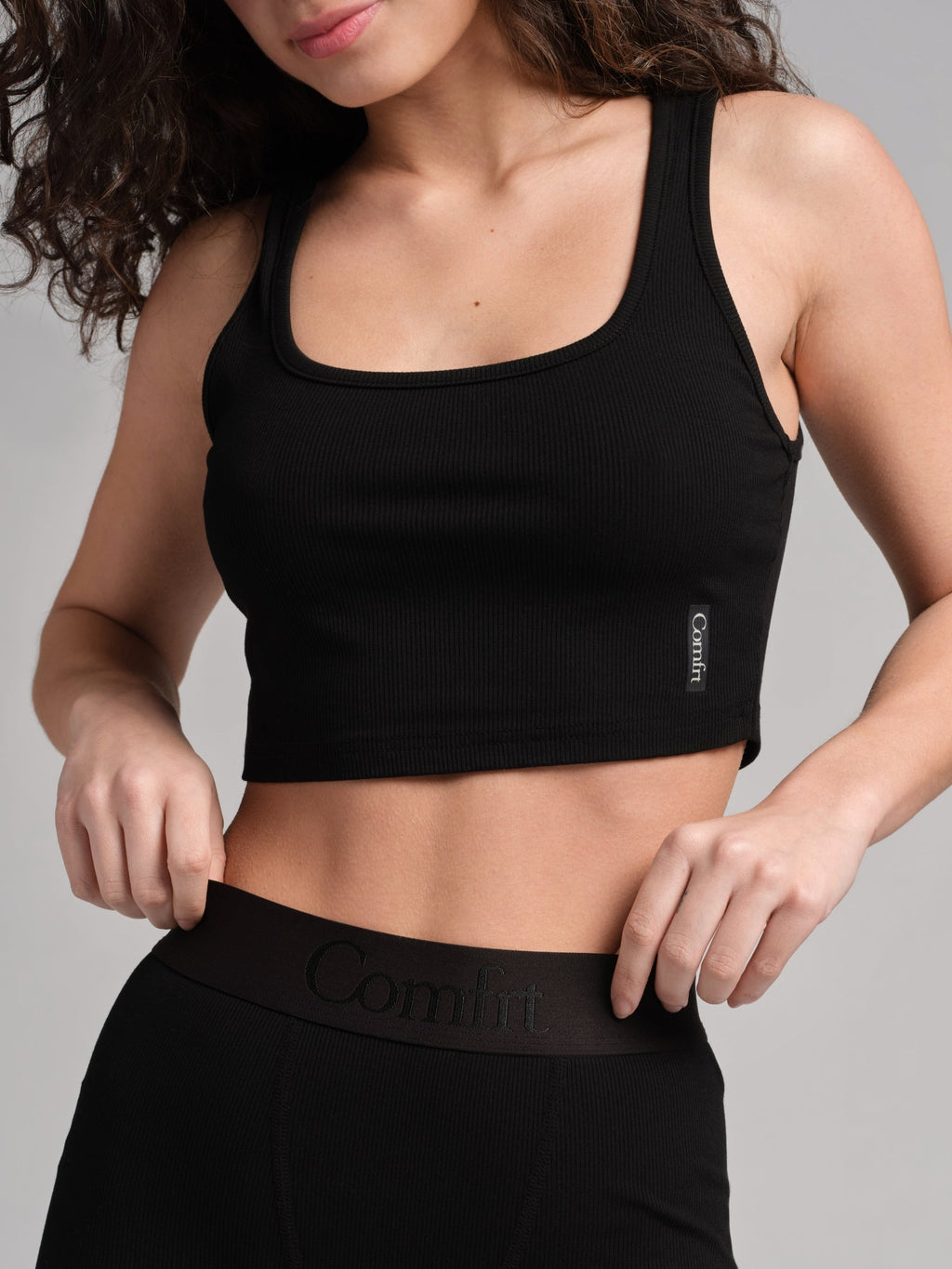 Rib Contour Crop Tank