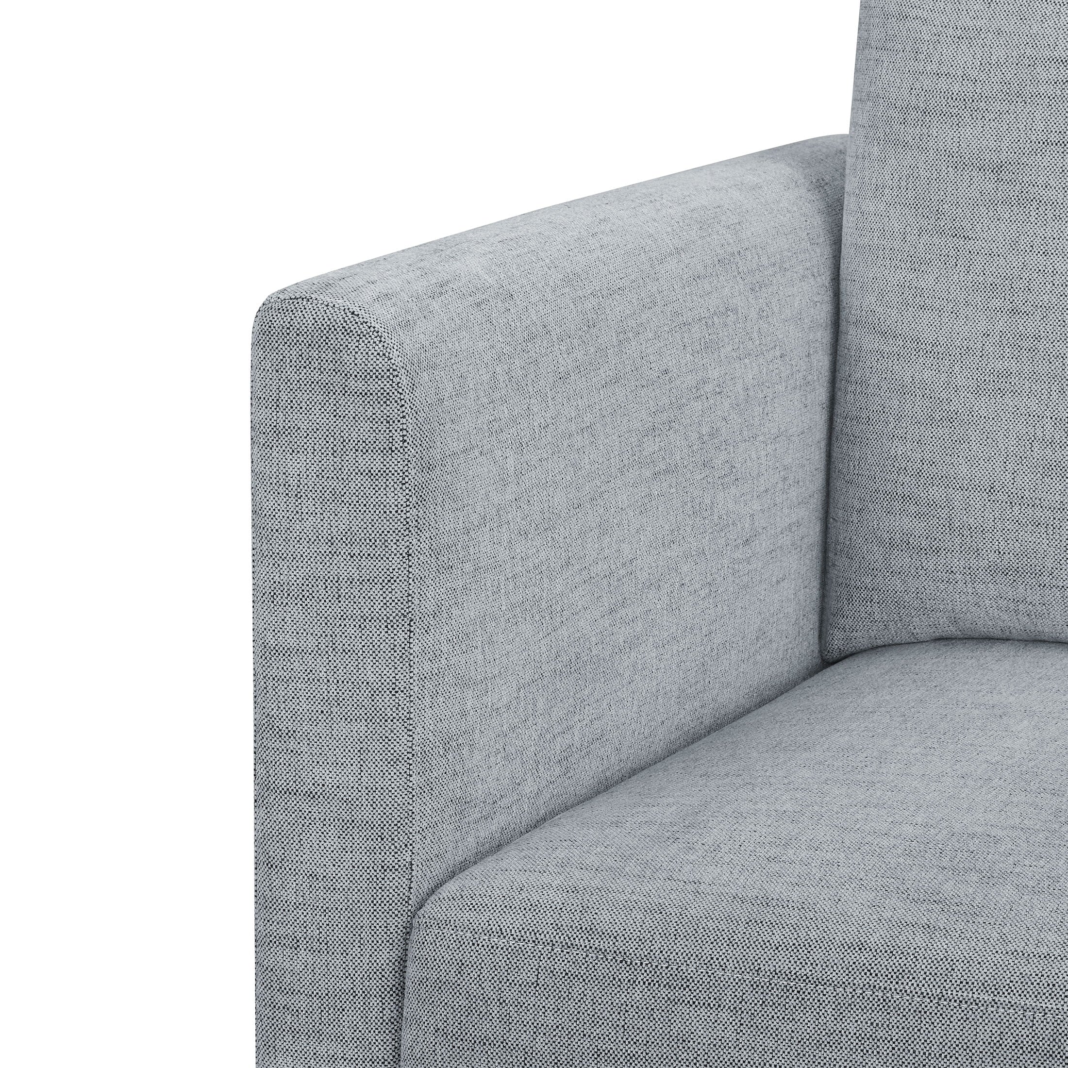 Gray Fabric Modular Sectional Sofa with Ottoman F16920
