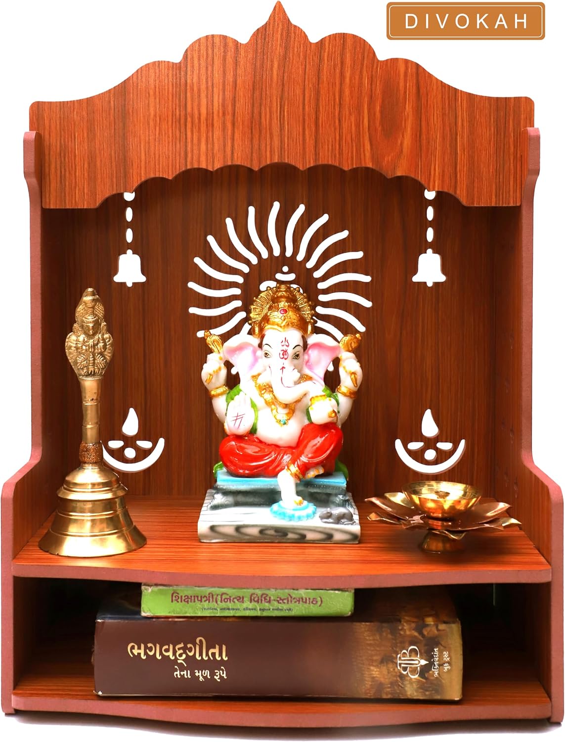 Mdf Wooden Wall Mounted Temple C72732