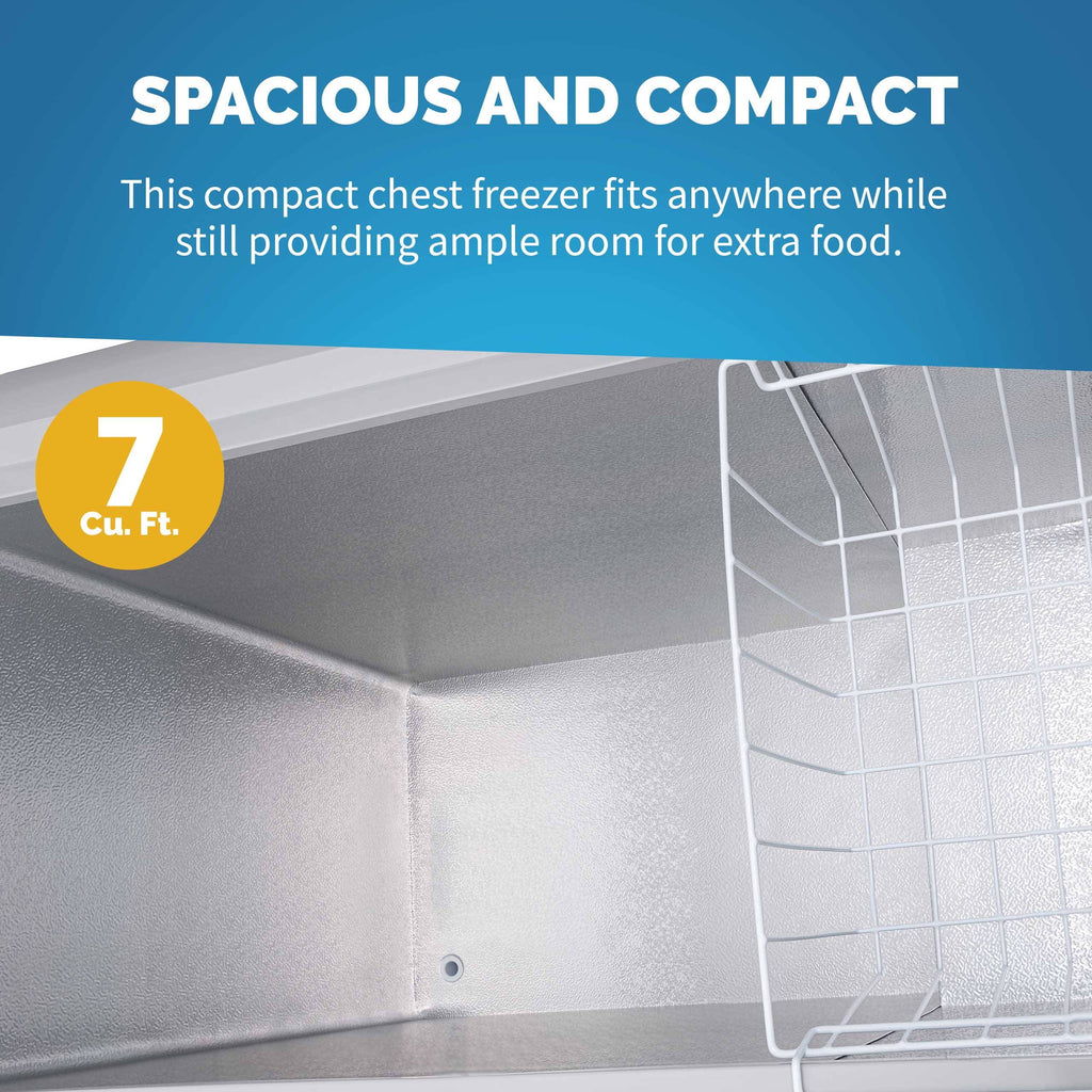 6.7 Cu. Ft. Compact Chest Freezer in Cool Gray P3137