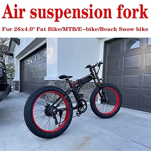 26 Inch Double Shoulder Air Fork 140mm Travel Disc Brake E2531