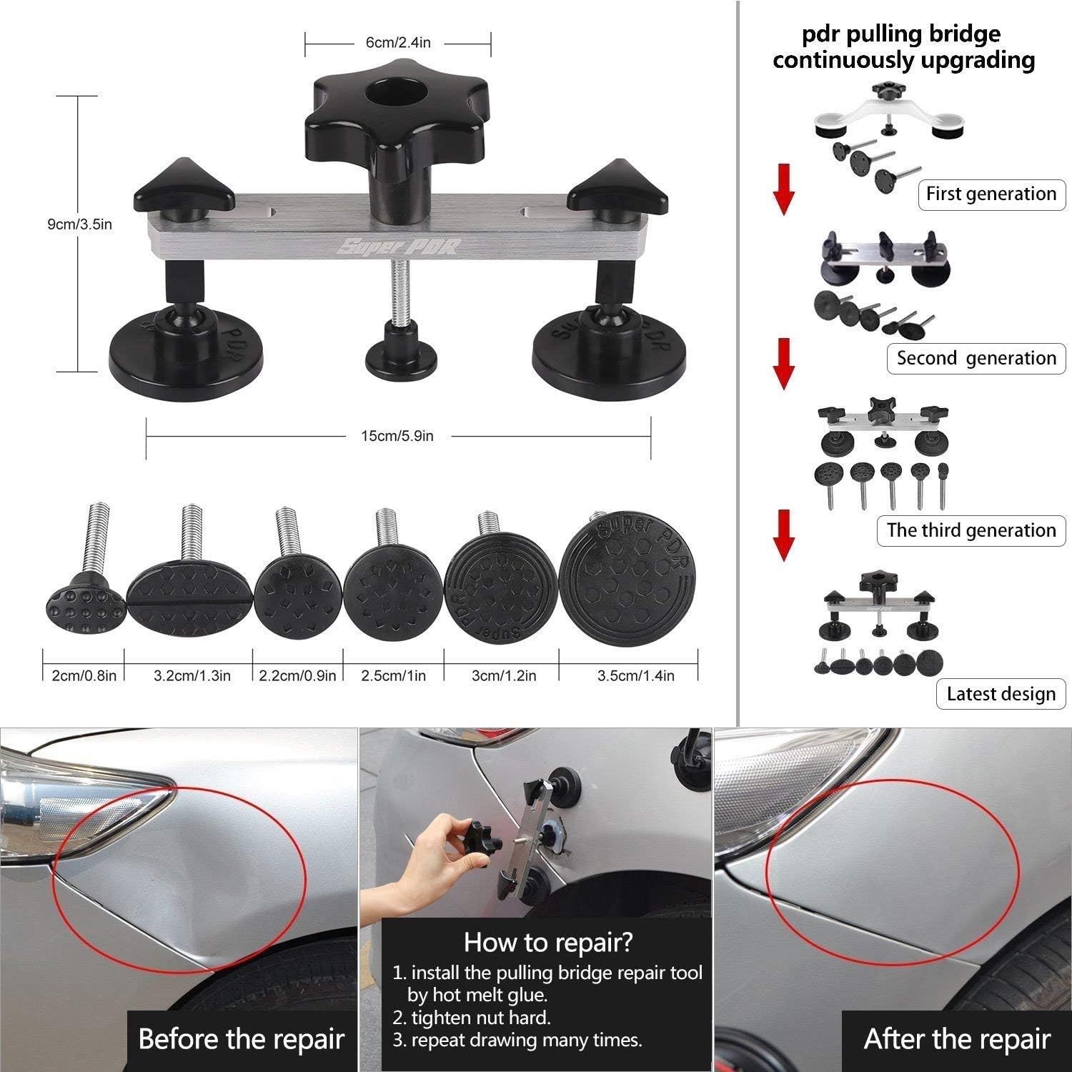 Complete Paintless Dent Removal Tools Set O41346