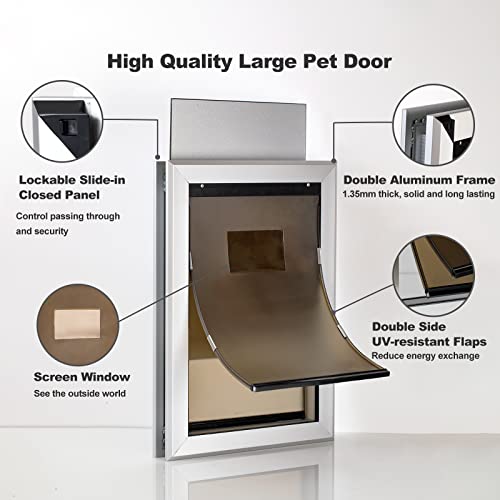 Heavy Duty Aluminum Insulated Dog Door Z58798
