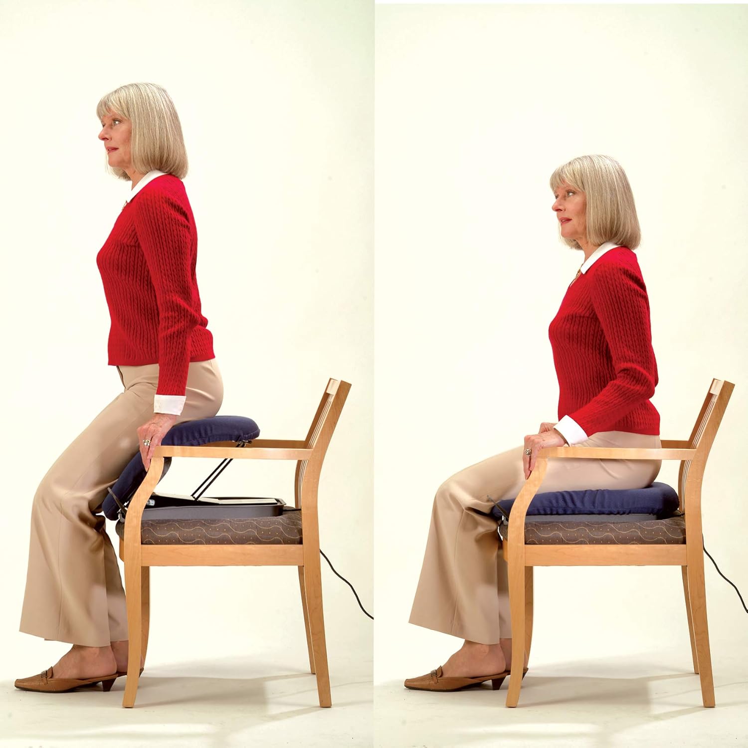 Navy Blue Portable Electric Lifting Seat I3033