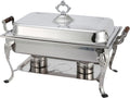 Full Rectangular Crown Chafer, 8-Quart, Stainless Steel L675