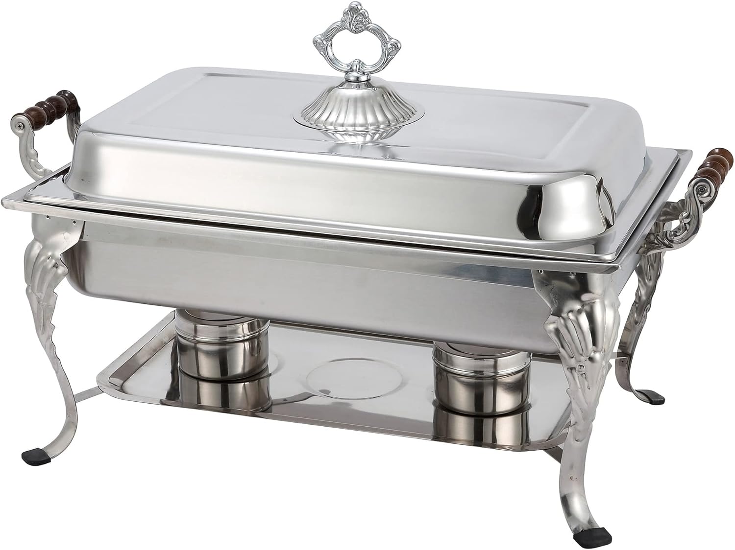 Full Rectangular Crown Chafer, 8-Quart, Stainless Steel L675