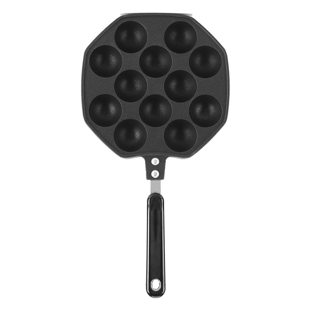 Black Non Stick Aluminum Aebleskiver Pan N581