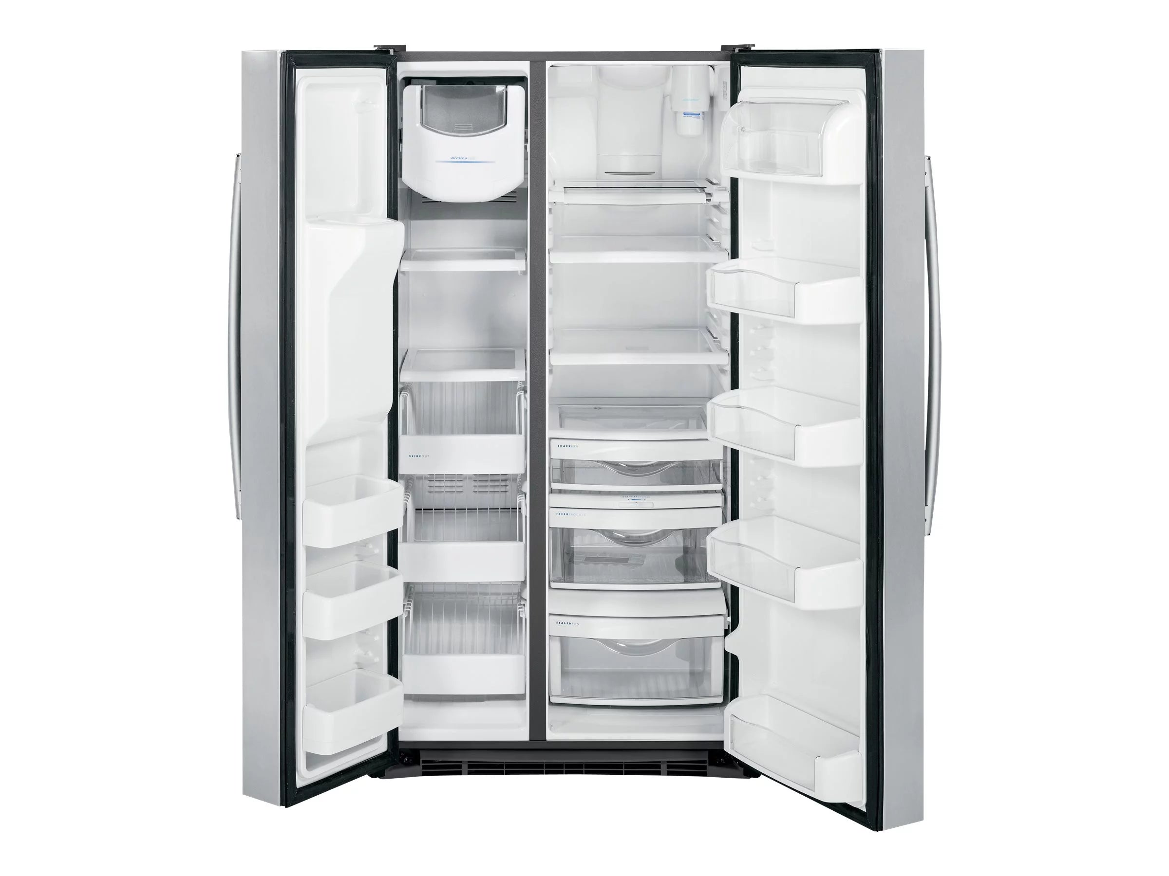 Side-by-side Refrigerator-freezer with Water and Ice Dispenser - 28.4 cu. ft - Stainless Steel H97391