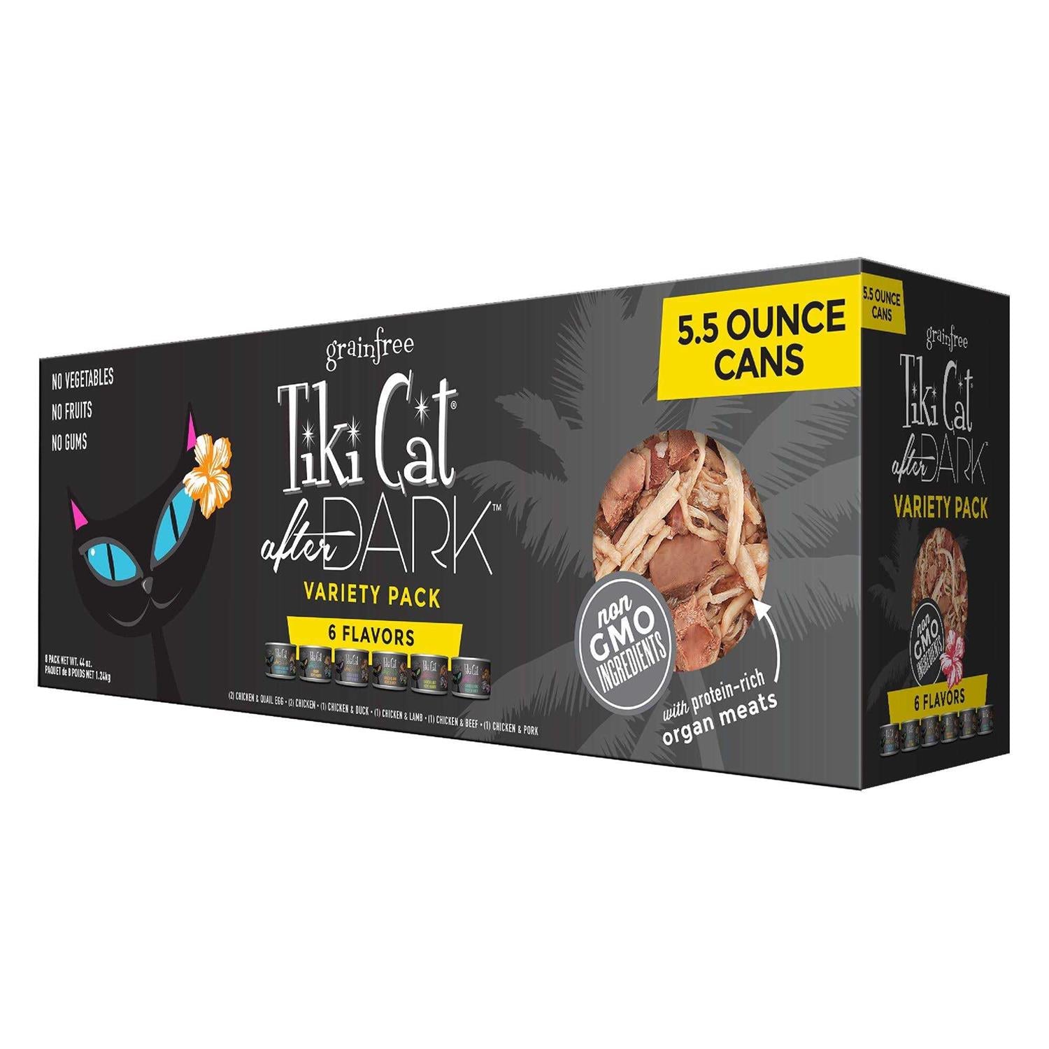 Tiki Cat After Dark Cat Food Variety Pack T7555