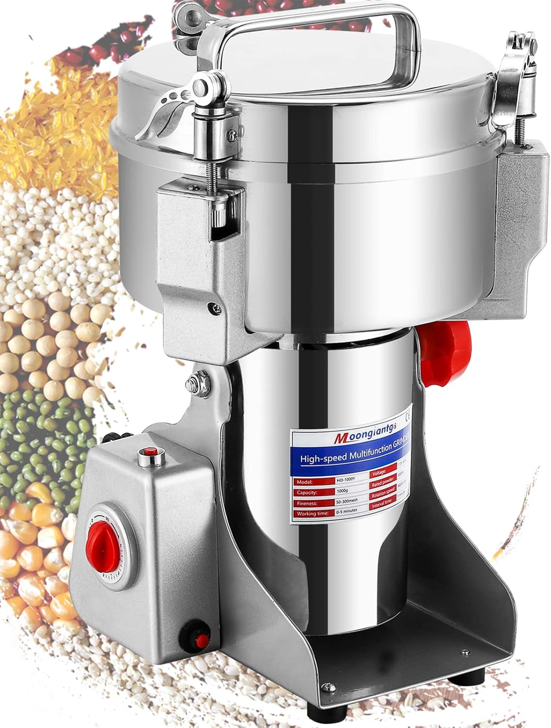 150g Electric Stainless Steel Grain Mill Grinder P99178