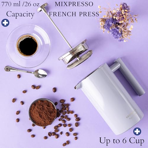 27 Oz Stainless Steel French Press Coffee Maker O613021