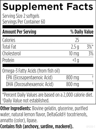 1600mg EPA/DHA per Serving Omega-3 Fish Oil Supplement O238
