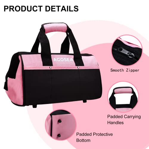 Pink 13 Inch Tool Bag with 12 Storage Pockets M297
